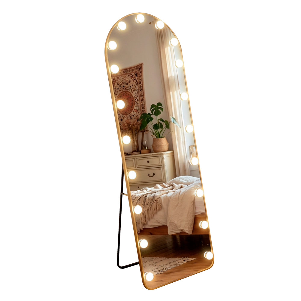 TL LED Bulb Modena Cheval Arch Mirror Gold