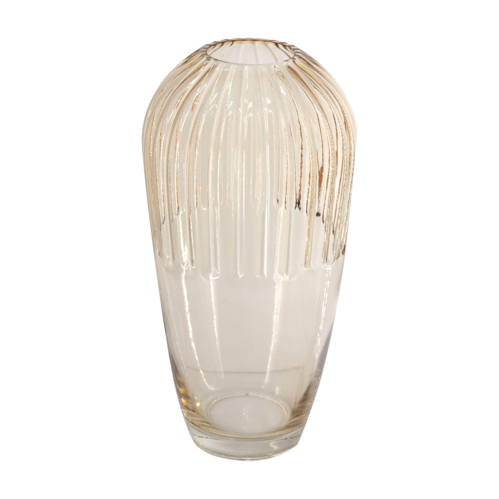 TL Amber Glass Vase 30cm