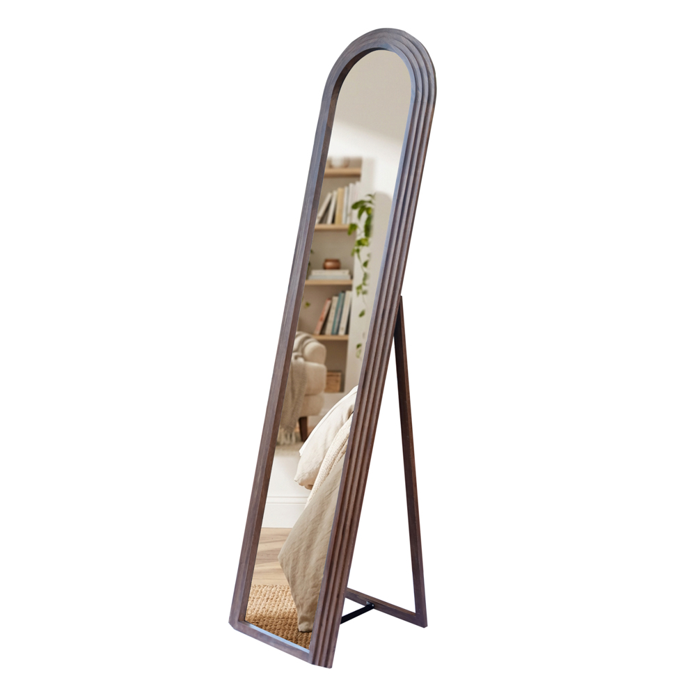 TL Stepped Arched Floor Standing Mirror Nat 40x170