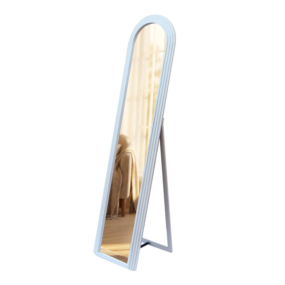 TL Stepped Arched Floor Standing Mirror Oyster 40x170cm