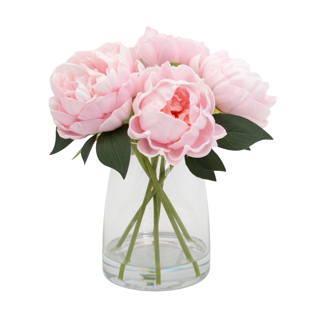 TL Peony Glass Vase Pink