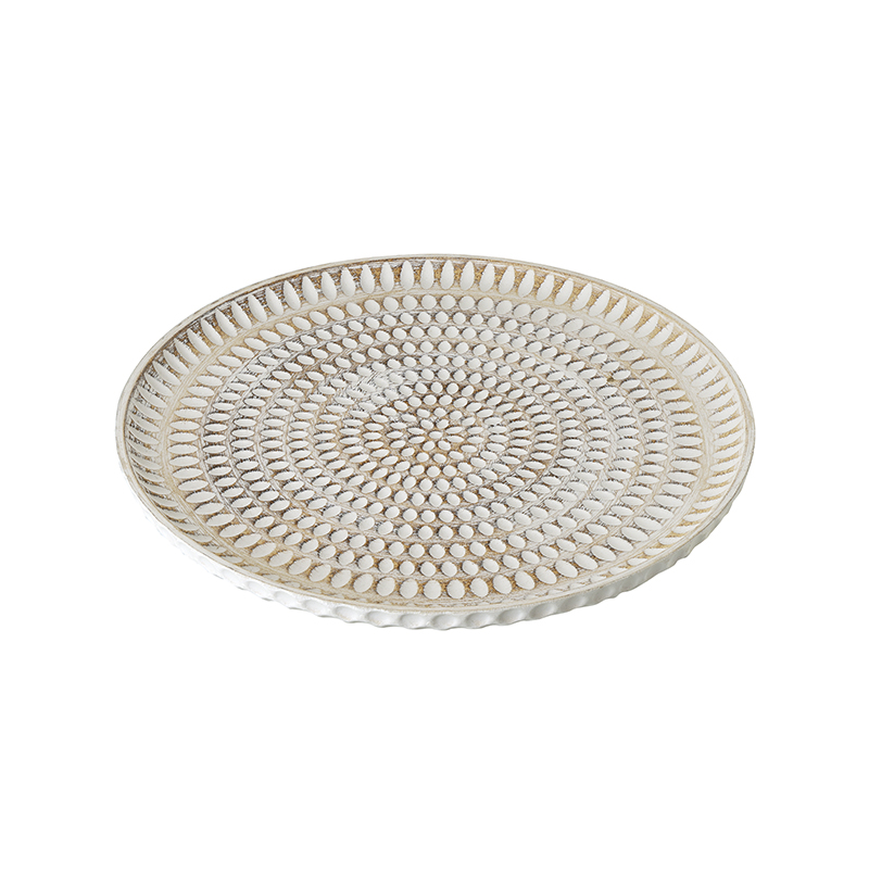 HS Cream Ceramic Plate