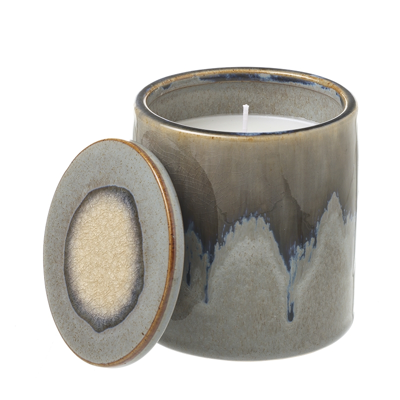 HS Rose 2 Wick Candle Grey Lrg