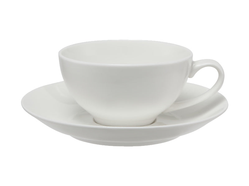 CAP MW White Basics Coupe Cup & Saucer 200ml