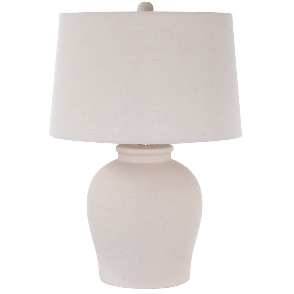 WJ TABLE LAMP WITH OATMEAL SHADE