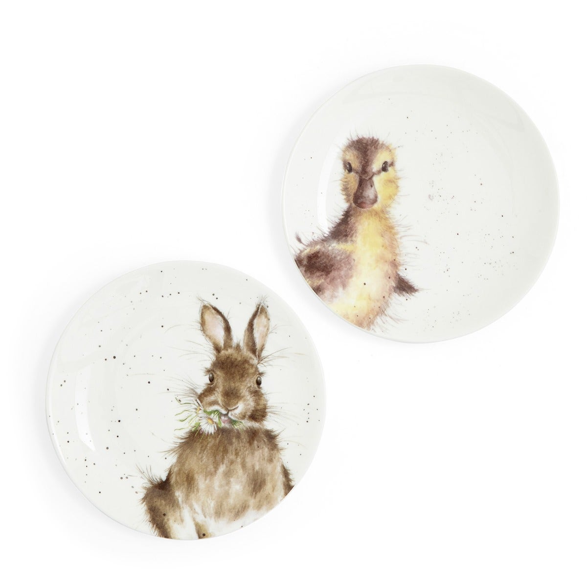 Wrendale S2 Coupe Plates Bunny/Duck