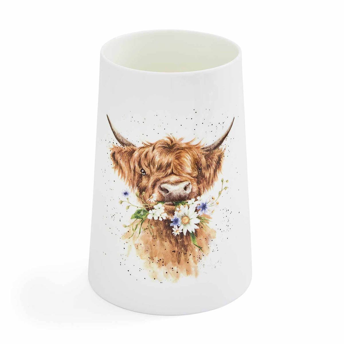 Wrendale Daisy 20cm Vase Coo Cow