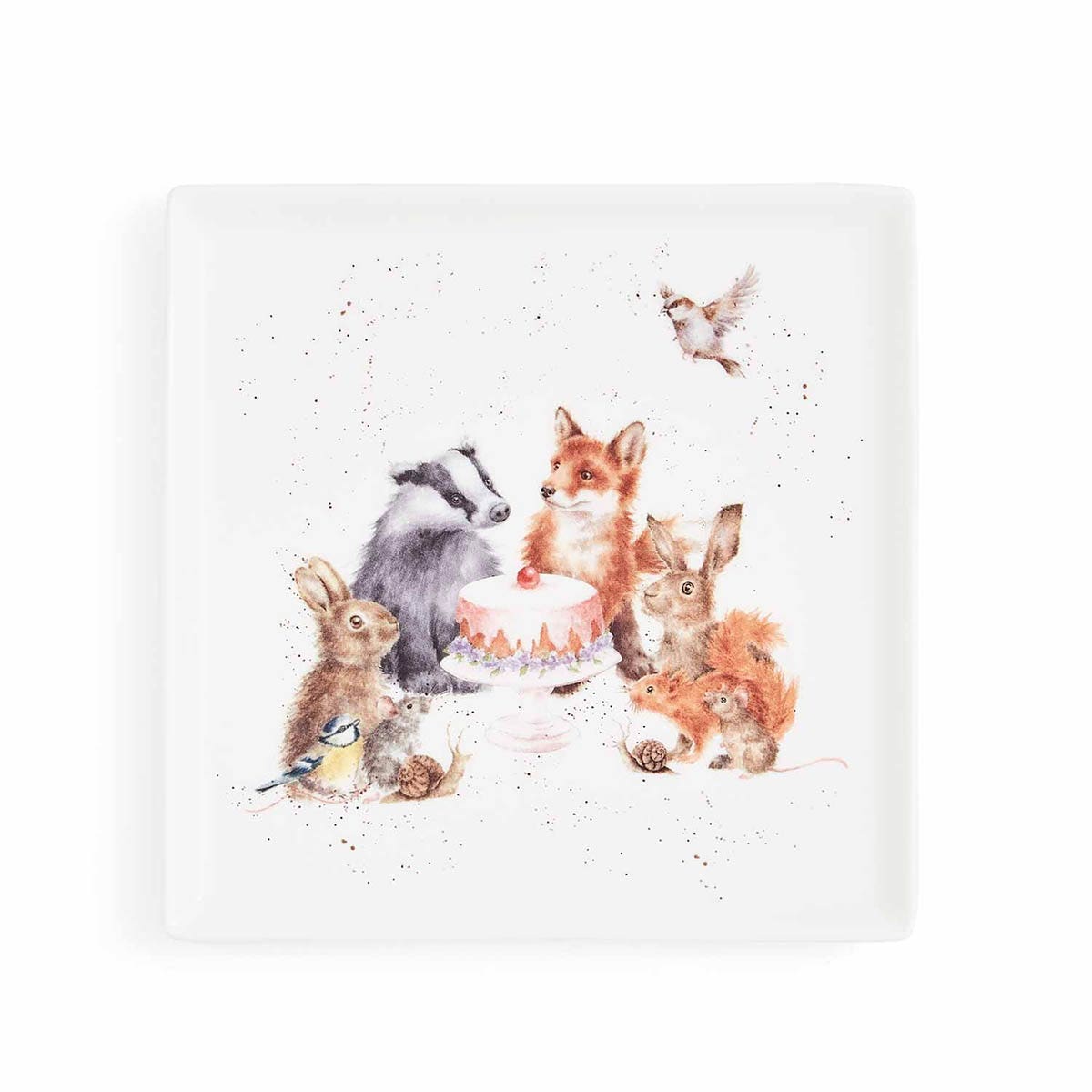 Sq Plate 18cm Woodland Party