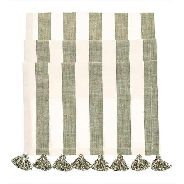 WAL Wide Stripe Runner Flint Olive